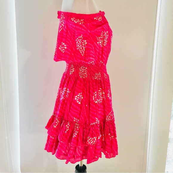 Victoria’s Secret Moda International pink cotton fit and flare dress. M. NWOT. - Picture 2 of 11